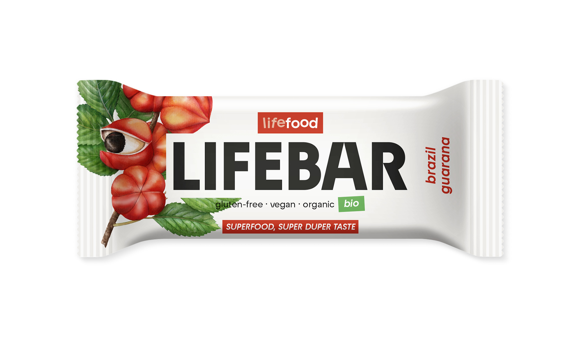 Lifefood Lifebar guarana brazil s.gluten bio & raw 40g